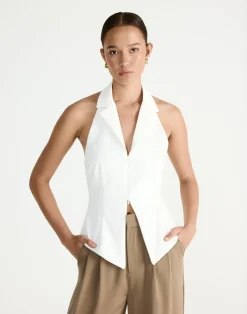 Abbott Vest (White)*CHARCOAL Best