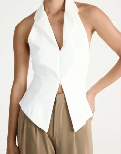 Abbott Vest (White)*CHARCOAL Best