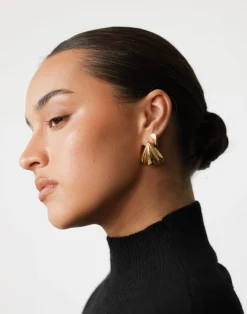 Abi Earrings (Gold)*CHARCOAL Hot