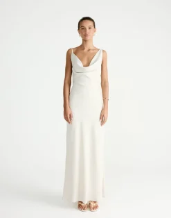 Adley Maxi Dress (Oat)*CHARCOAL Discount