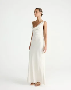 Adley Maxi Dress (Oat)*CHARCOAL Discount