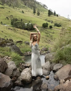 Adrina Maxi Dress (Sage)*CHARCOAL Sale