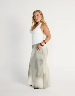 Adrina Maxi Skirt (Sage)*CHARCOAL New