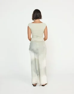 Adrina Maxi Skirt (Sage)*CHARCOAL New