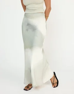 Adrina Maxi Skirt (Sage)*CHARCOAL New