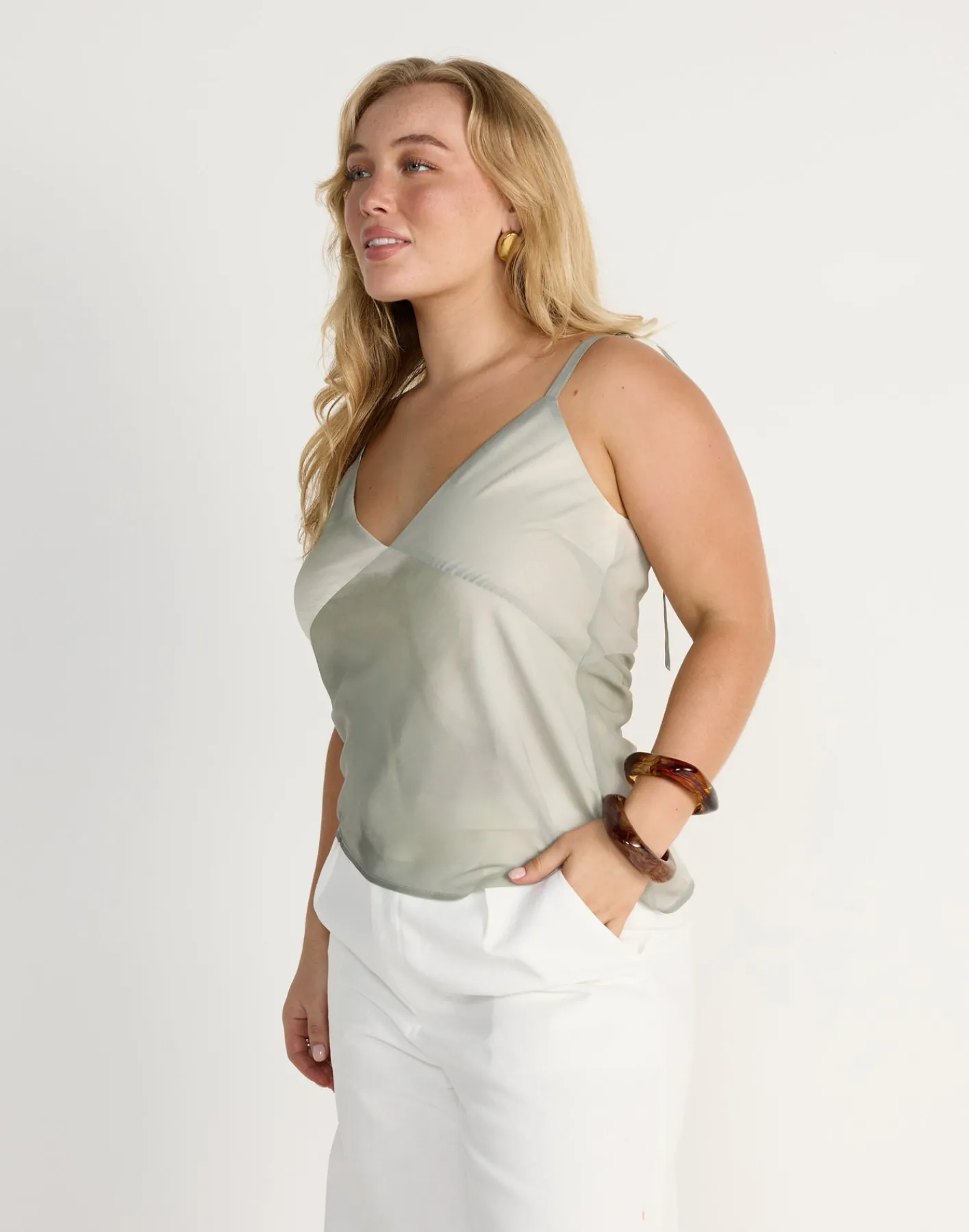 Adrina Top (Sage)*CHARCOAL New