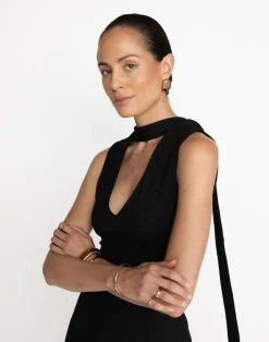 Agatha Mini Dress (Black)*CHARCOAL Hot