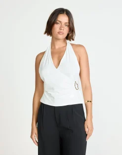 Agnete Top (White)*CHARCOAL Outlet