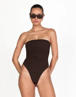Aicha One Piece (Chocolate)*CHARCOAL Clearance