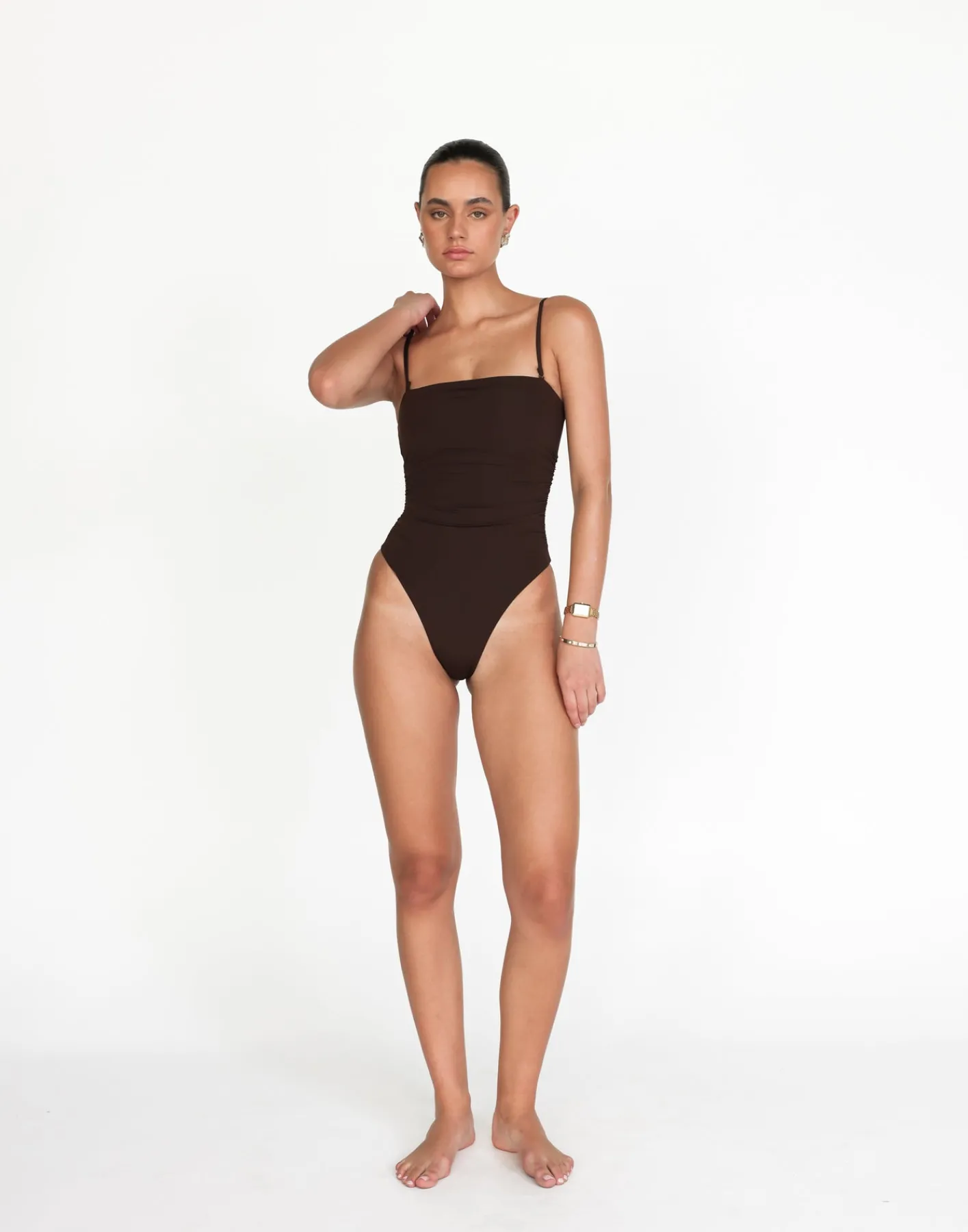 Aicha One Piece (Chocolate)*CHARCOAL Clearance