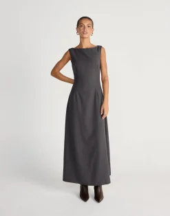 Aisling Maxi Dress (Slate)*CHARCOAL CLOTHING Outlet