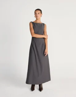 Aisling Maxi Dress (Slate)*CHARCOAL CLOTHING Outlet