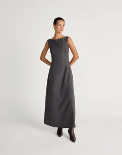 Aisling Maxi Dress (Slate)*CHARCOAL CLOTHING Outlet