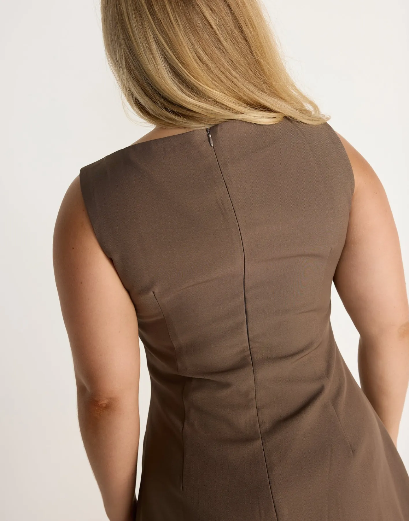 Aisling Mini Dress (Coffee)*CHARCOAL Clearance