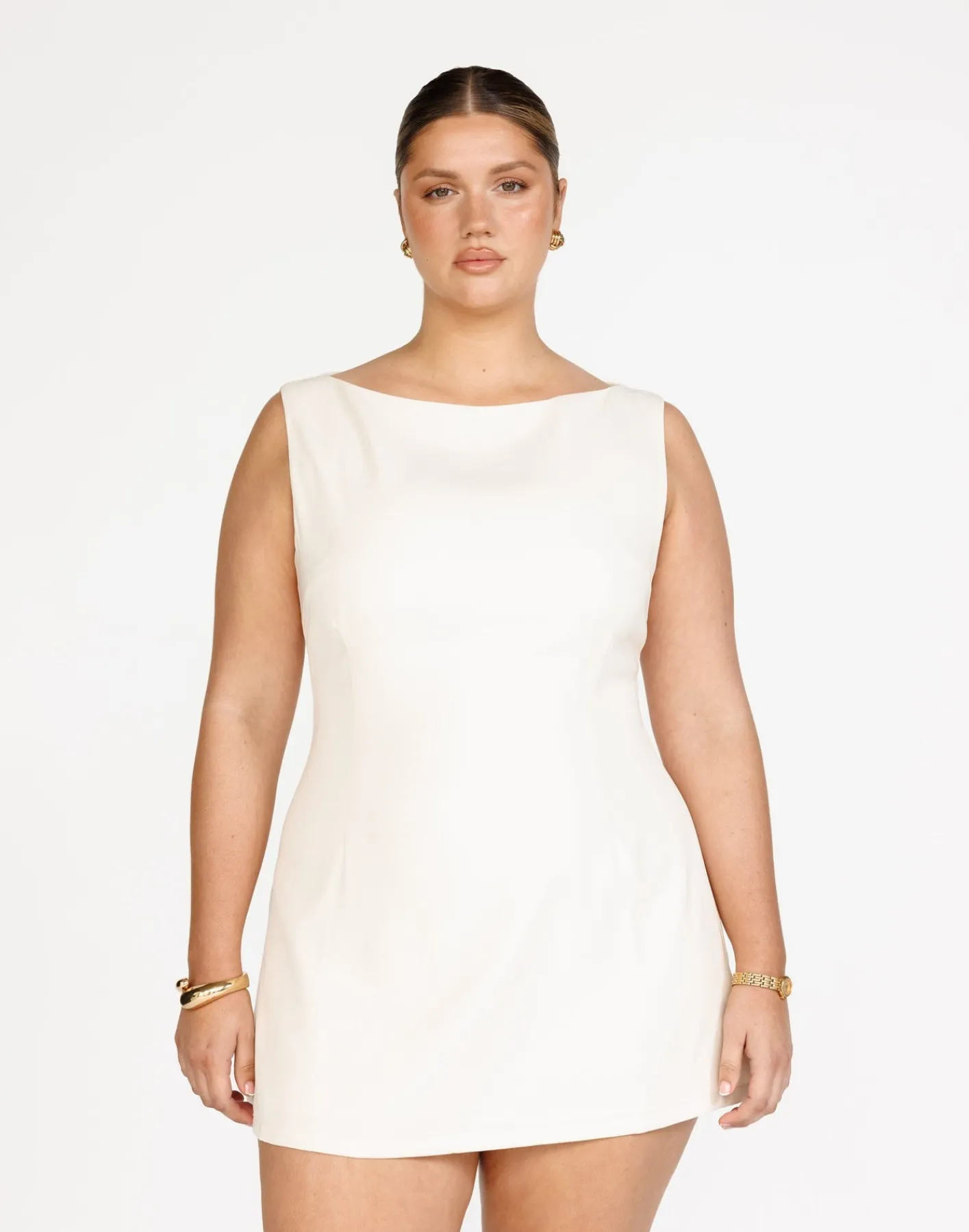 Aisling Mini Dress (Oat)*CHARCOAL Hot