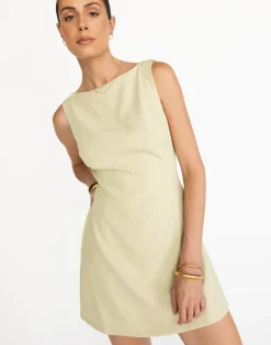 Aisling Mini Dress (Pistachio)*CHARCOAL Outlet