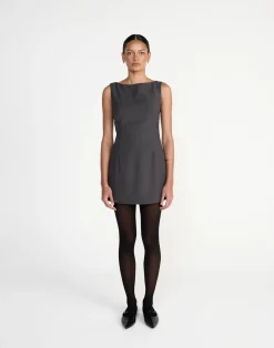 Aisling Mini Dress (Slate)*CHARCOAL Discount