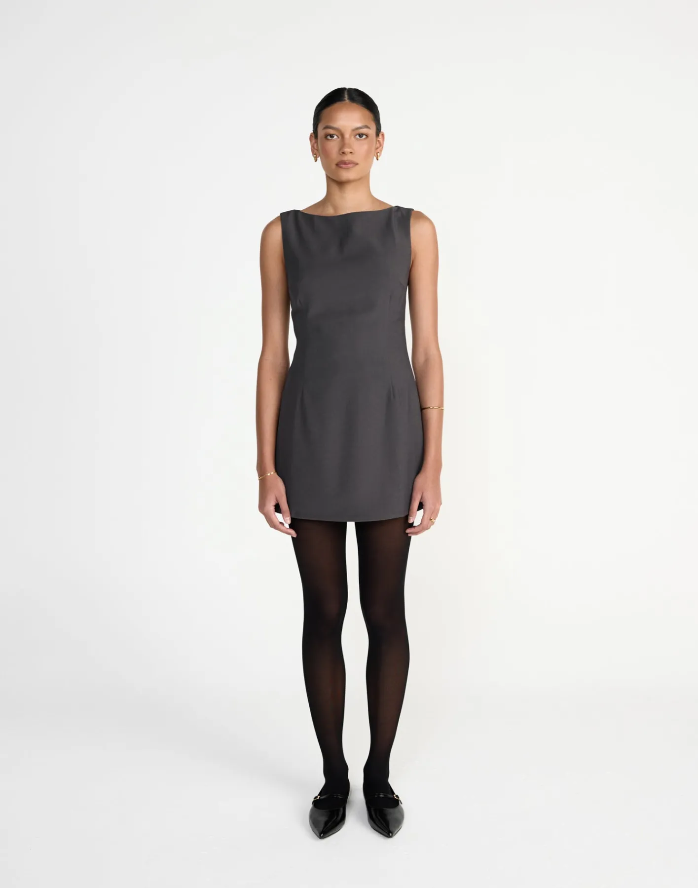 Aisling Mini Dress (Slate)*CHARCOAL Discount