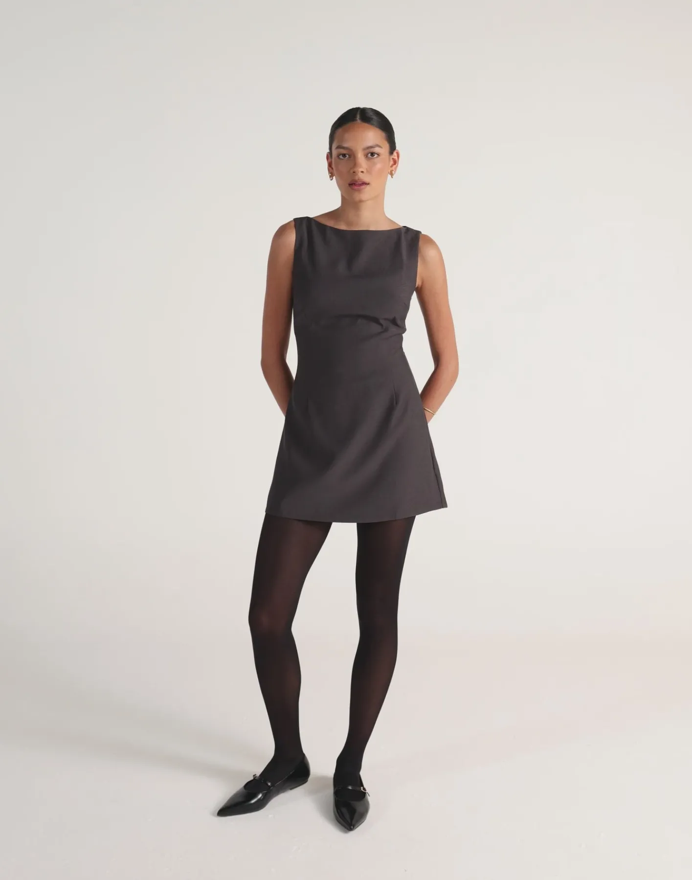 Aisling Mini Dress (Slate)*CHARCOAL Discount