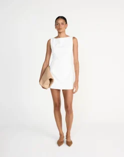 Aisling Mini Dress (White)*CHARCOAL Outlet