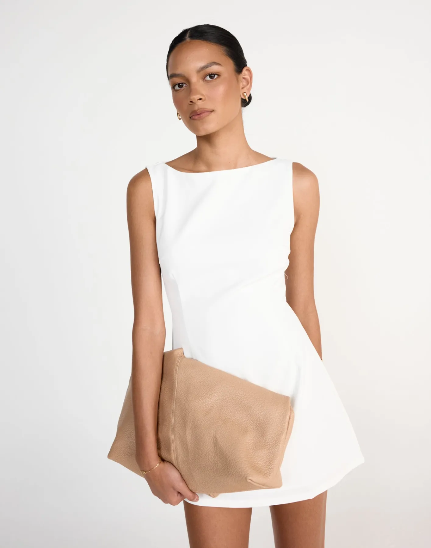 Aisling Mini Dress (White)*CHARCOAL Outlet