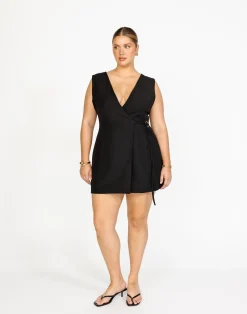 Alayna Mini Dress (Black)*CHARCOAL Fashion