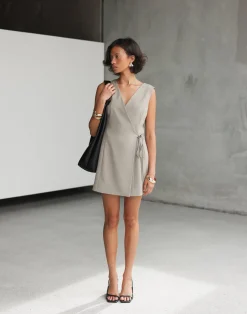 Alayna Mini Dress (Dusty Sage)*CHARCOAL Fashion