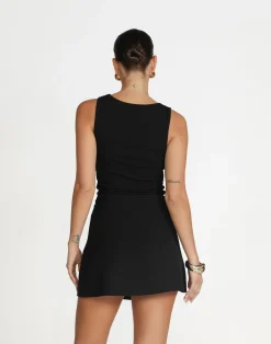 Alayna Mini Skirt (Black)*CHARCOAL Sale