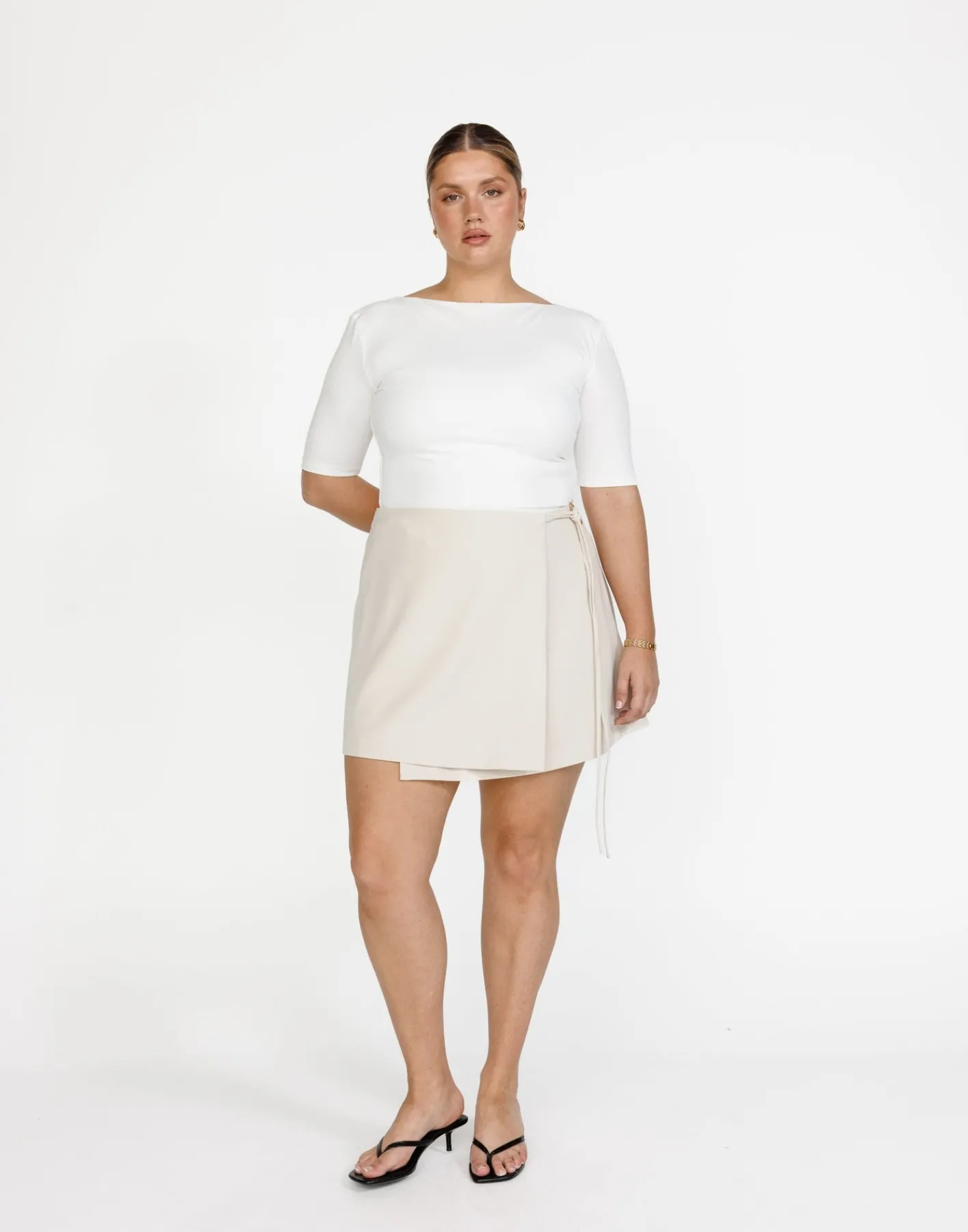 Alayna Mini Skirt (Oat)*CHARCOAL Discount