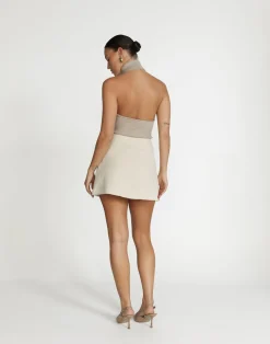 Alayna Mini Skirt (Oat)*CHARCOAL Discount