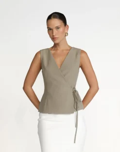 Alayna Top (Dusty Sage)*CHARCOAL Best