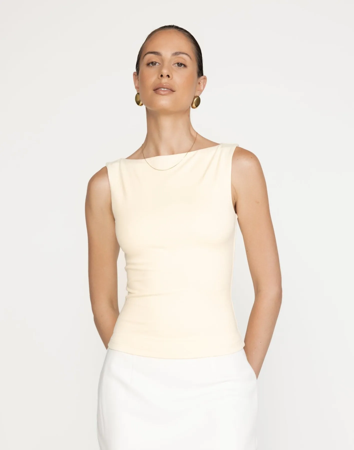 Alda Top (Butter)*CHARCOAL Hot