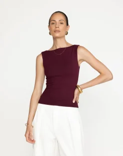 Alda Top (Plum)*CHARCOAL Best