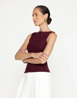 Alda Top (Plum)*CHARCOAL Best