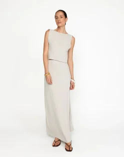 Aleah Maxi Skirt (Latte)*CHARCOAL Discount