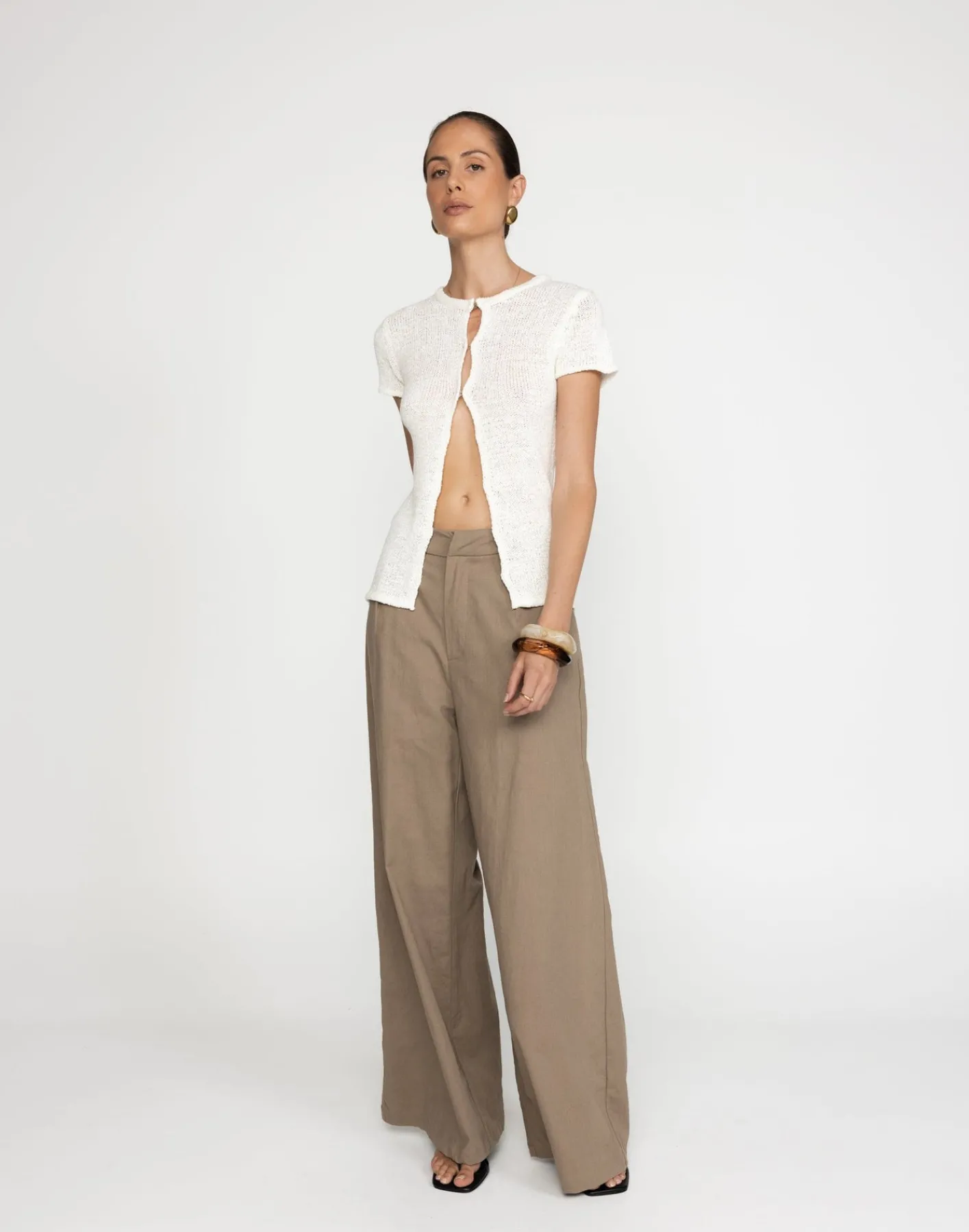 Aleyna Top (White)*CHARCOAL Sale