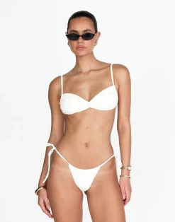 Ali Bikini Top (Pearl)*CHARCOAL New
