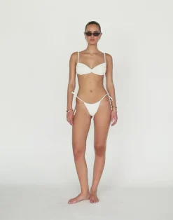 Ali Bikini Top (Pearl)*CHARCOAL New
