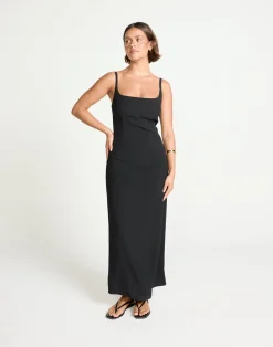 Alistair Maxi Dress (Black)*CHARCOAL Hot