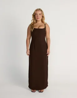 Alistair Maxi Dress (Chocolate)*CHARCOAL CLOTHING Discount