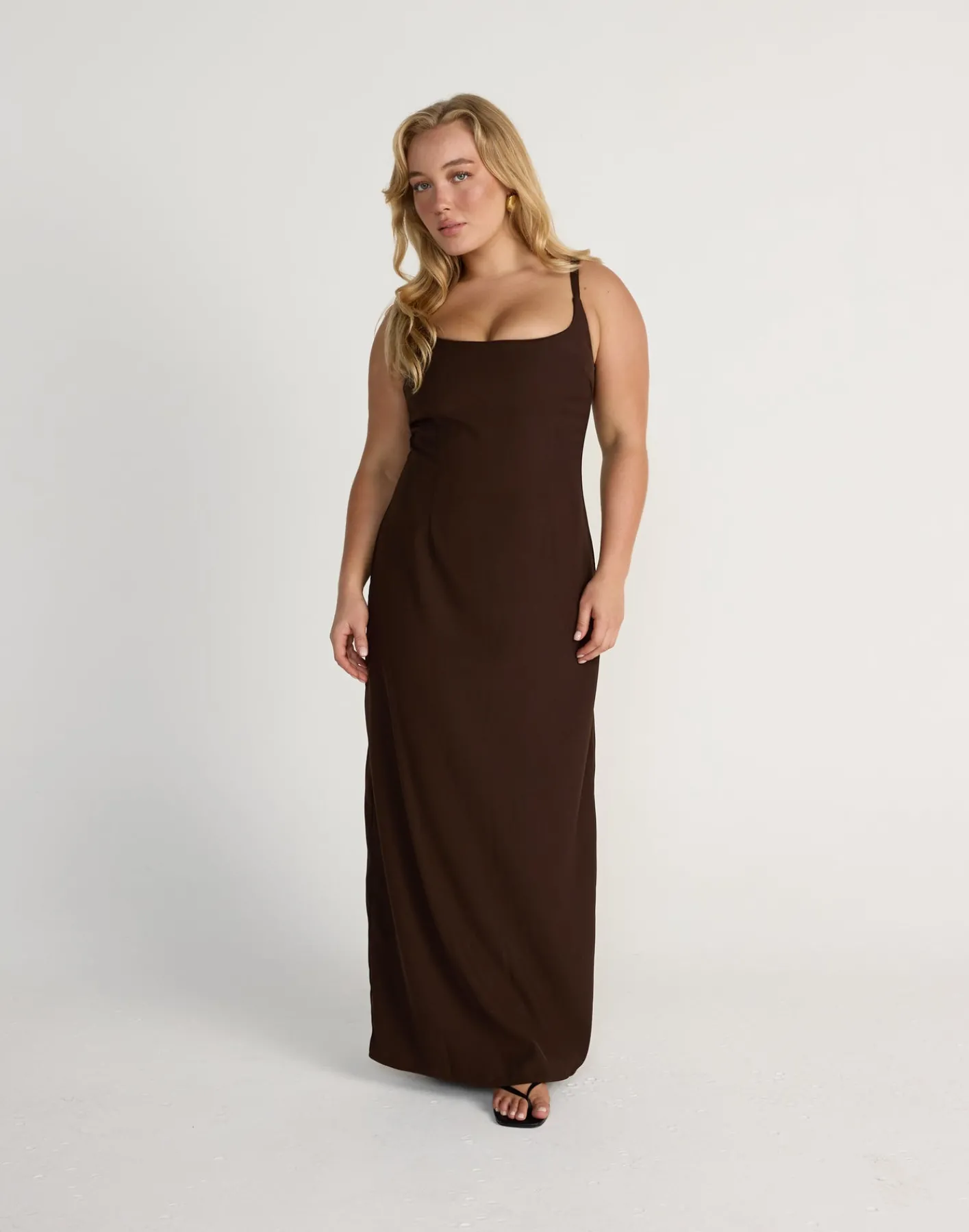 Alistair Maxi Dress (Chocolate)*CHARCOAL CLOTHING Discount