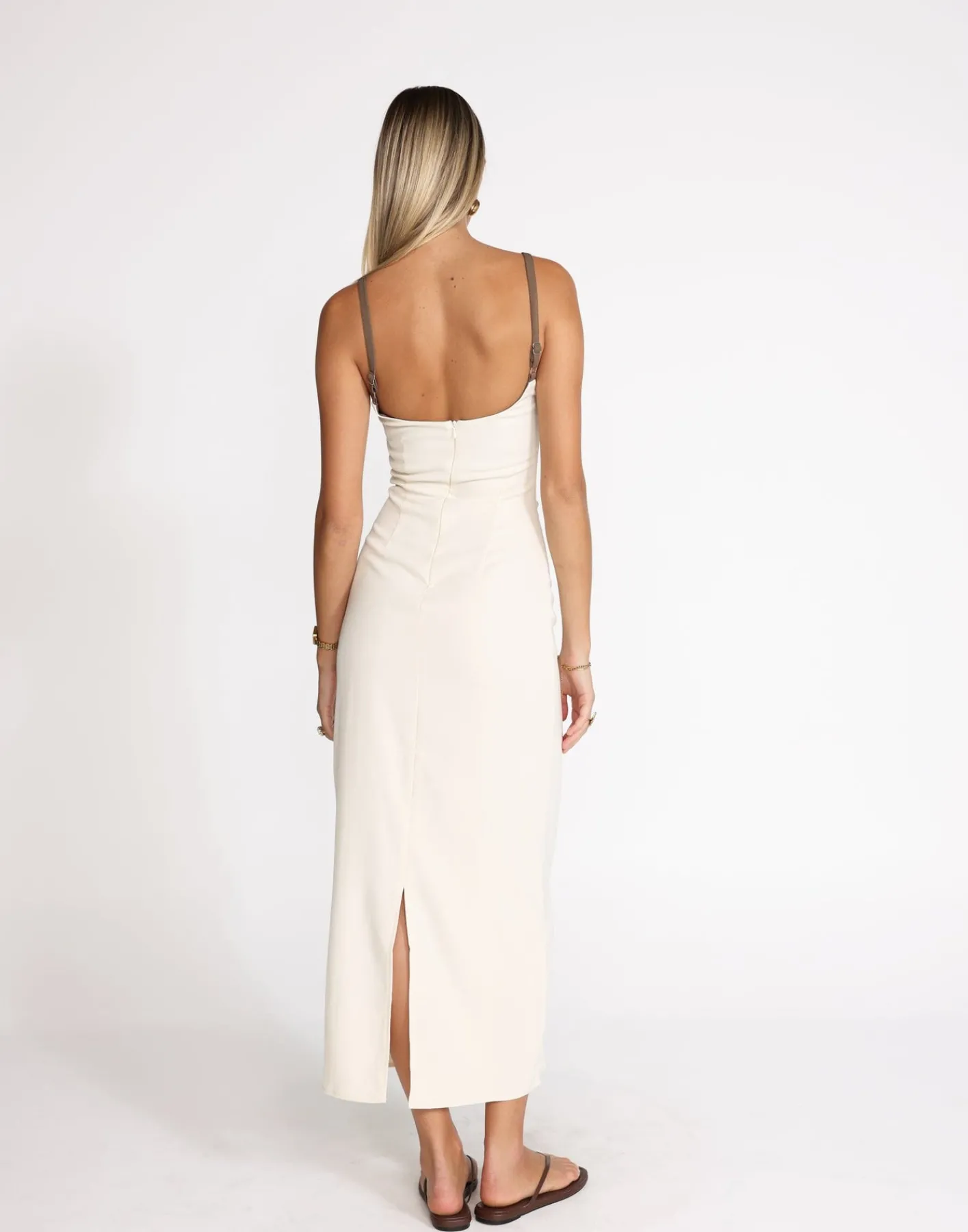 Alistair Maxi Dress (Oat)*CHARCOAL Sale