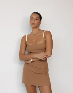 Alistair Mini Dress (Biscuit)*CHARCOAL Discount