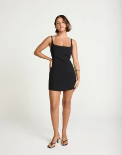 Alistair Mini Dress (Black)*Melten Fashion