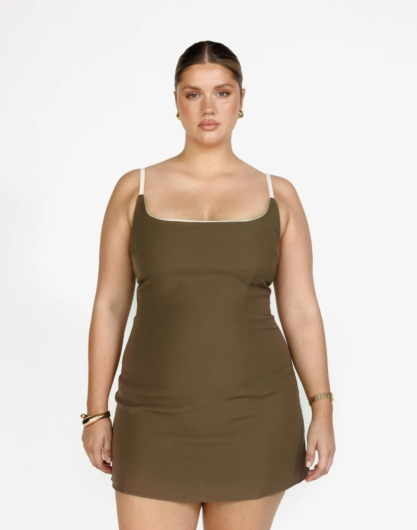 Alistair Mini Dress (Coffee)*CHARCOAL Hot