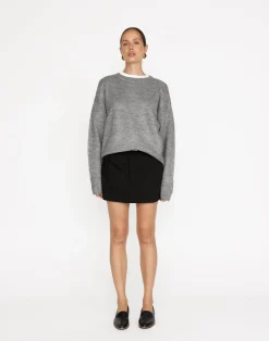 Alva Knit Jumper (Grey Marle)*CHARCOAL Outlet