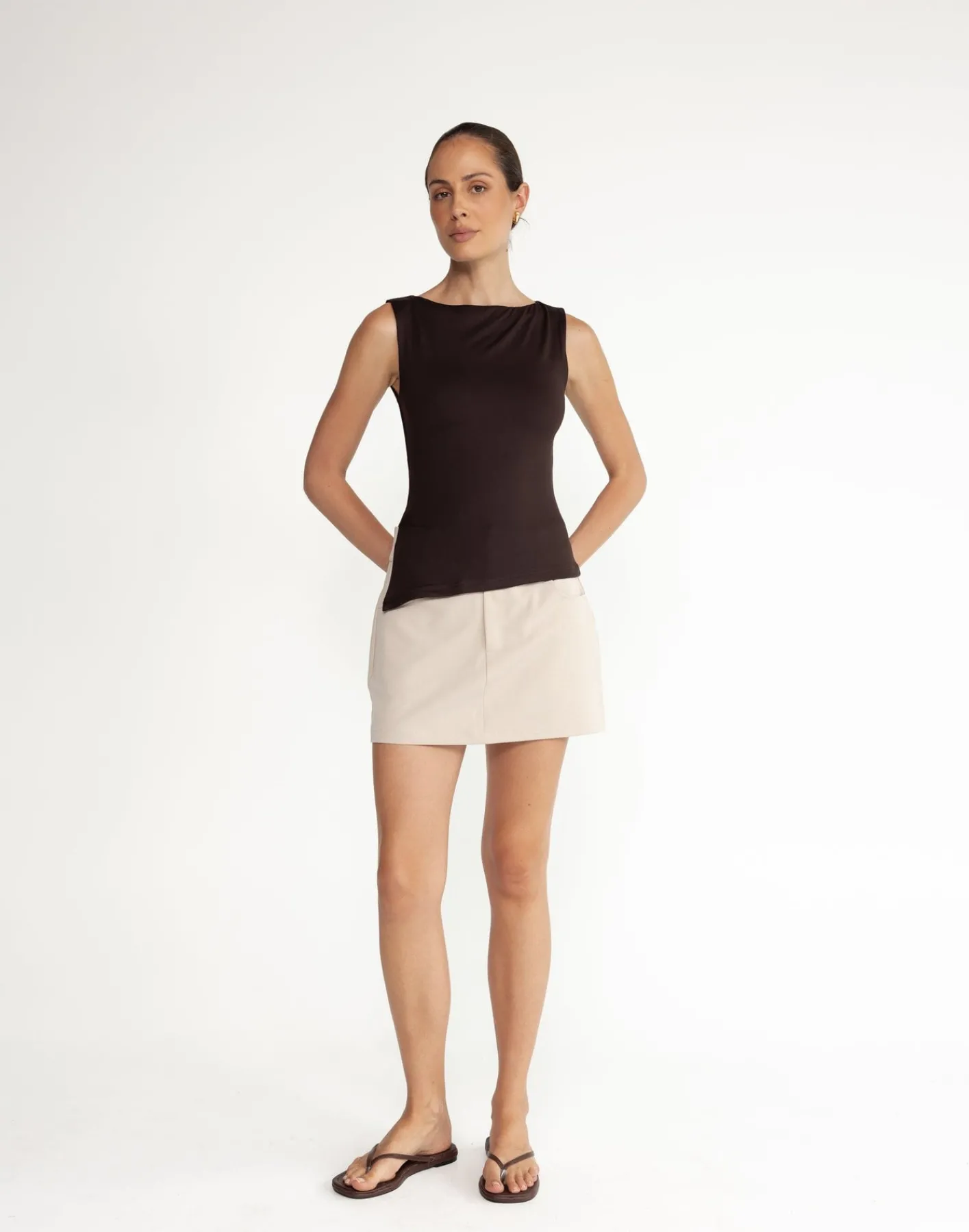 Amanda Top (Chocolate)*CHARCOAL Sale