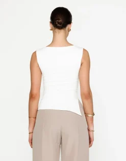 Amanda Top (White)*CHARCOAL Sale