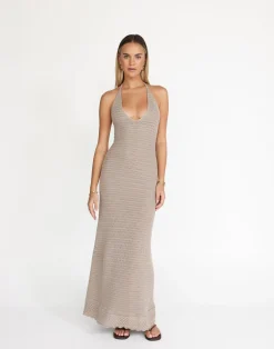 Amani Maxi Dress (Macchiato)*CHARCOAL Clearance