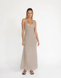 Amani Maxi Dress (Macchiato)*CHARCOAL Clearance